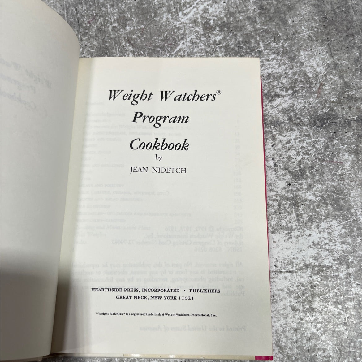 weight watchers program cookbook book, by jean nidetch, 1976 Hardcover image 2