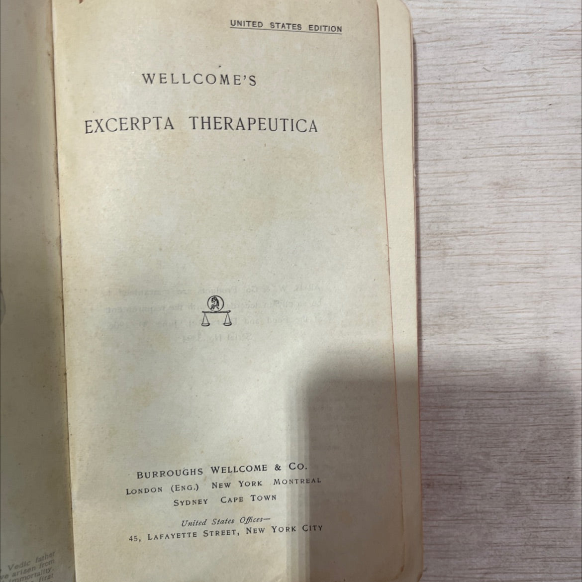 wellcome's excerpta therapeutica book, by unknown, 1906 Paperback, Antique image 2