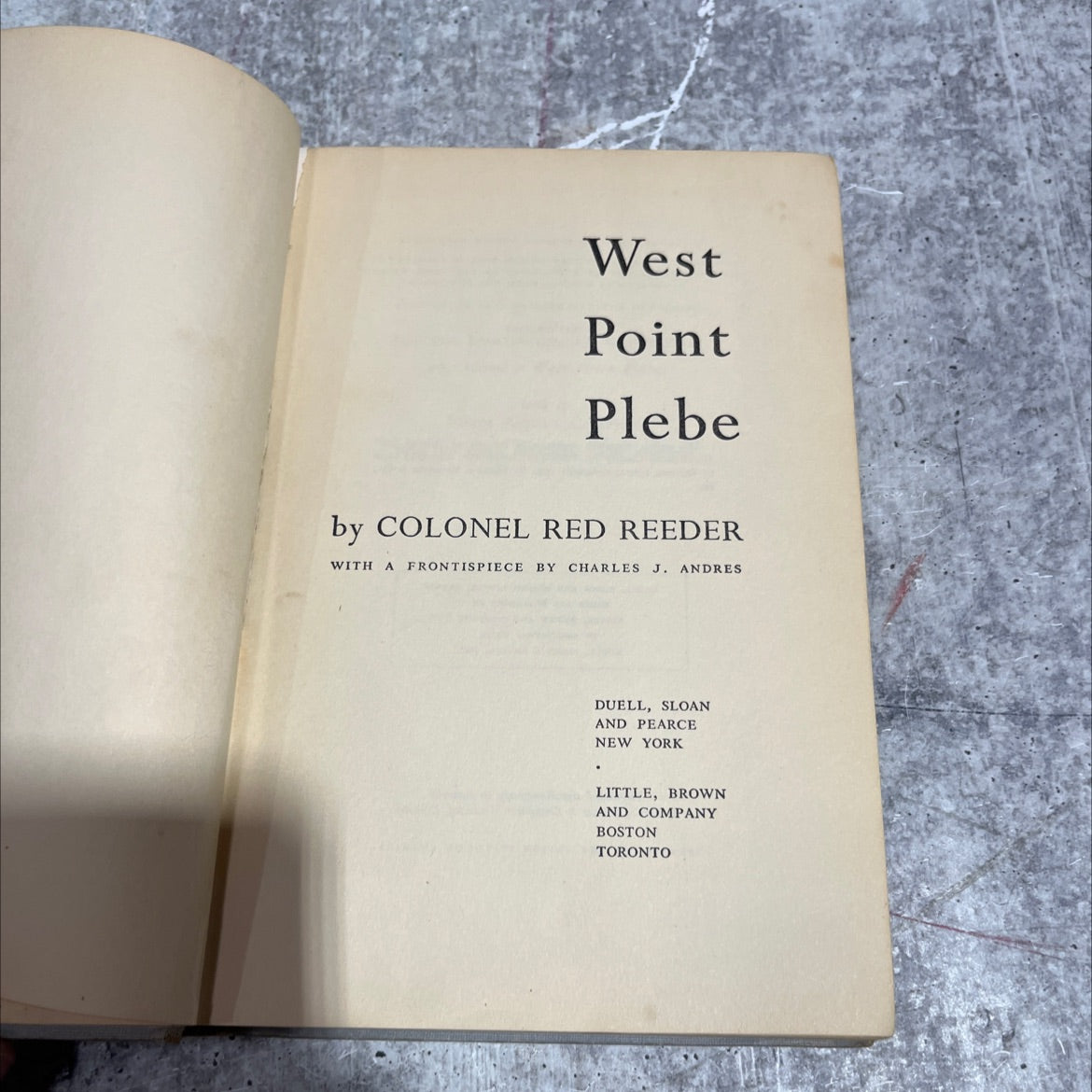 west point plebe book, by colonel red reeder, 1955 Hardcover image 2