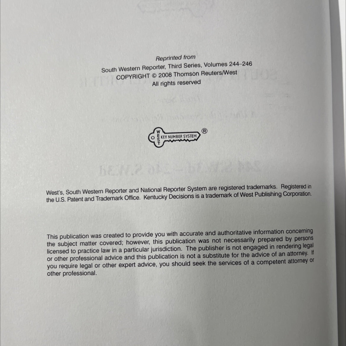 west's missouri cases key number system book, by unknown, 2008 Hardcover image 3