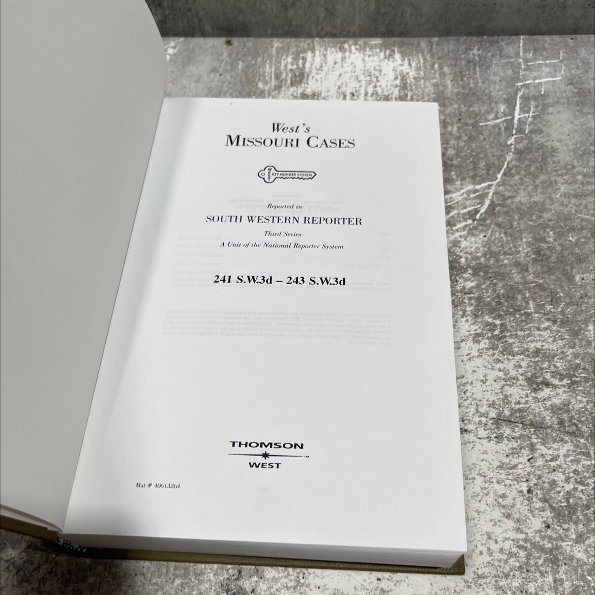 west's missouri cases key number system book, by unknown, 2008 Hardcover image 2