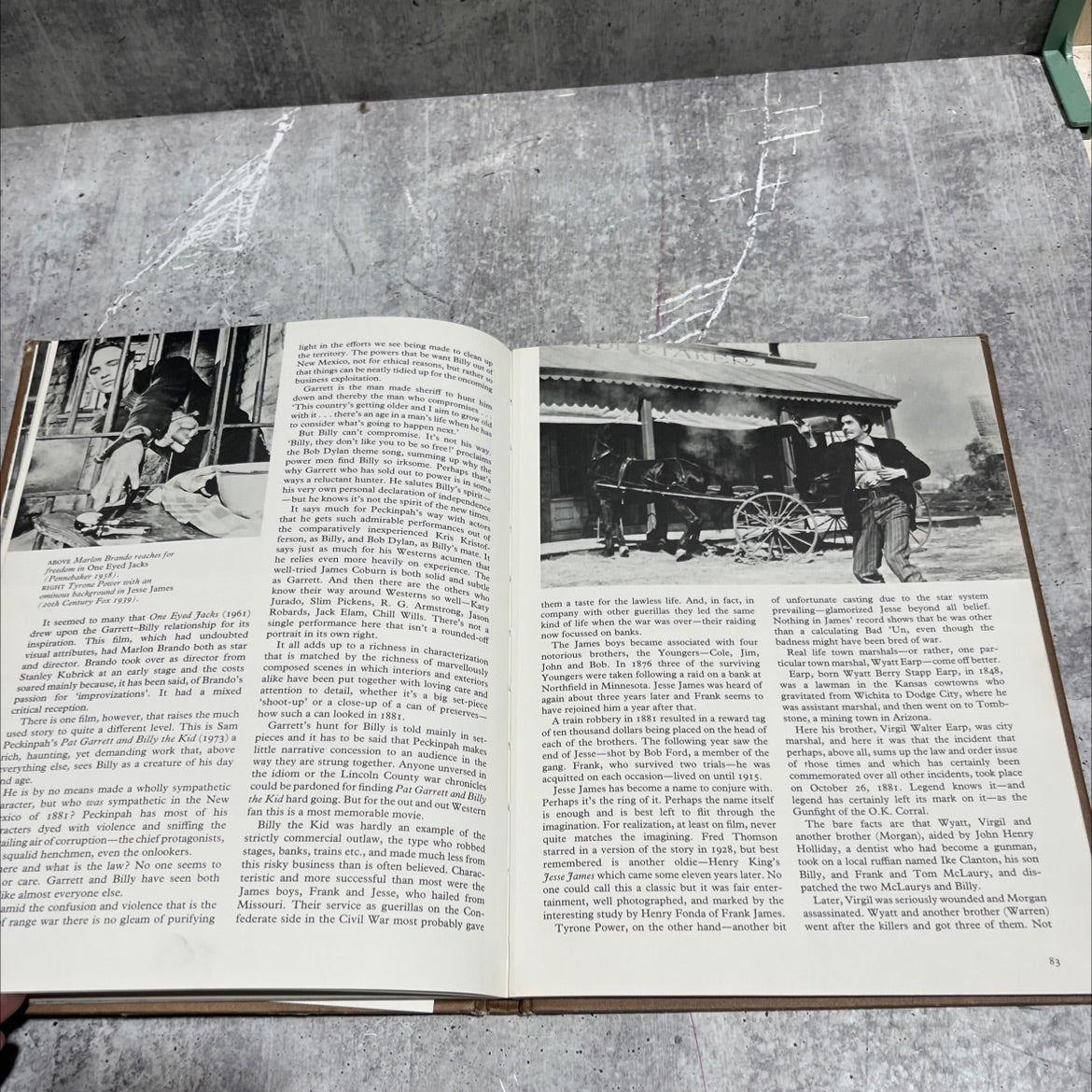 western the movie treasury movies the story of the west on screen book, by walter c. clapham, 1970 Hardcover image 4