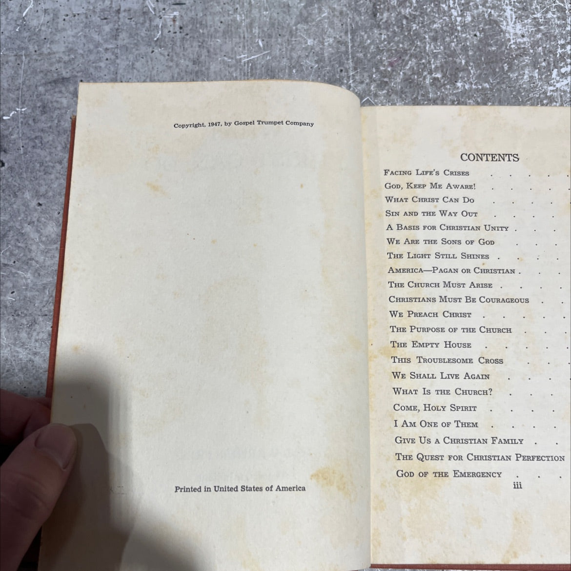what christ can do book, by w. dale oldham, 1947 Hardcover image 3
