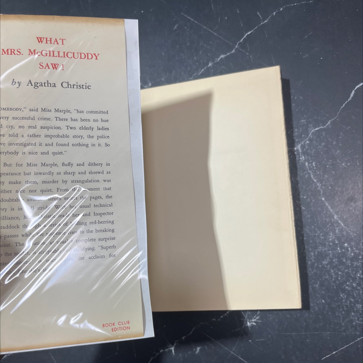what mrs. mcgillicuddy saw book, by agatha christie, 1957 Hardcover image 4