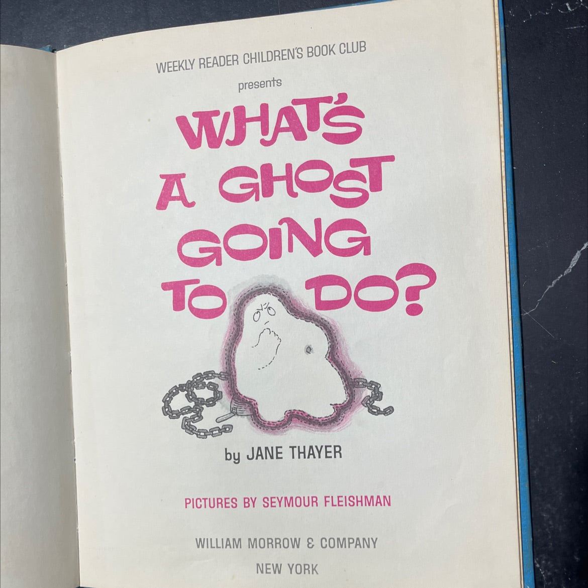 what's a ghost going to do? book, by jane thayer, 1966 Hardcover image 2