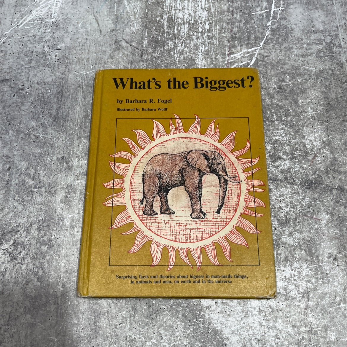 what's the biggest? book, by barbara r. fogel, 1966 Hardcover image 1