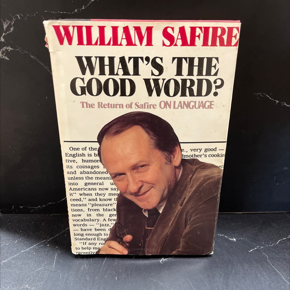 what's the good word? book, by William Safire, 1982 Hardcover image 1