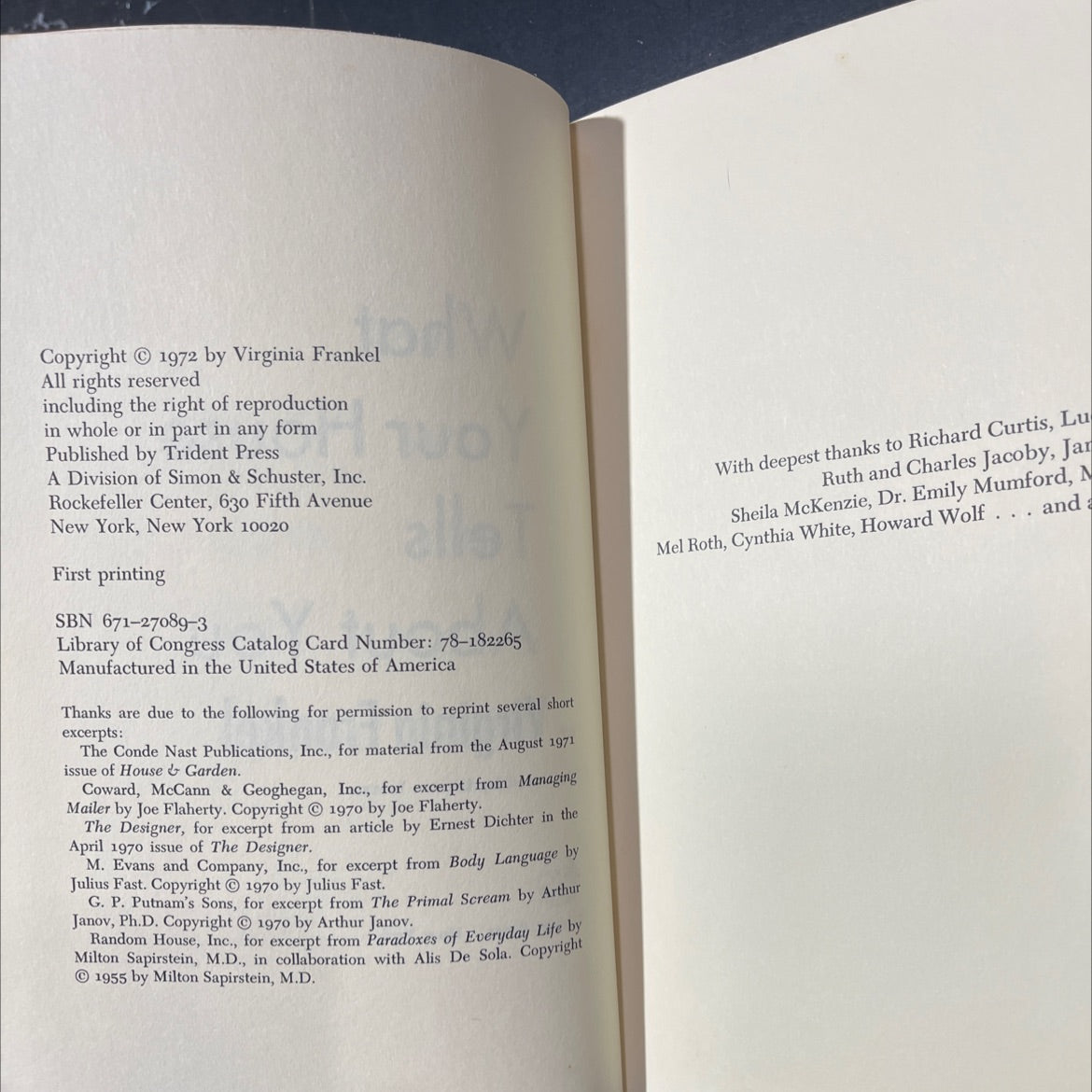 what your house tells about you book, by virginia frankel, 1972 Hardcover image 3