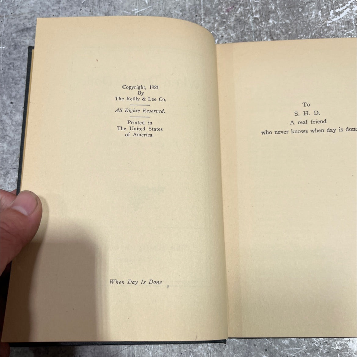 when day is done book, by edgar a. guest, 1921 Hardcover image 3