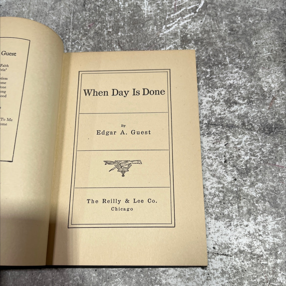 when day is done book, by edgar a. guest, 1921 Hardcover image 2