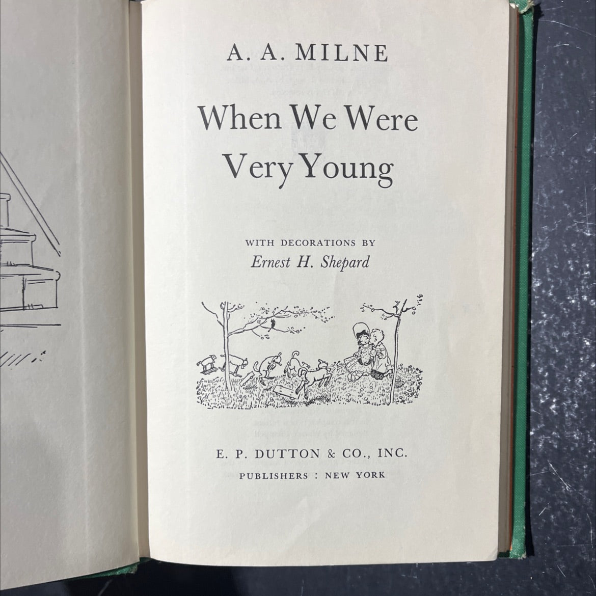 when we were very young book, by A. A. Milne, 1952 Hardcover image 2