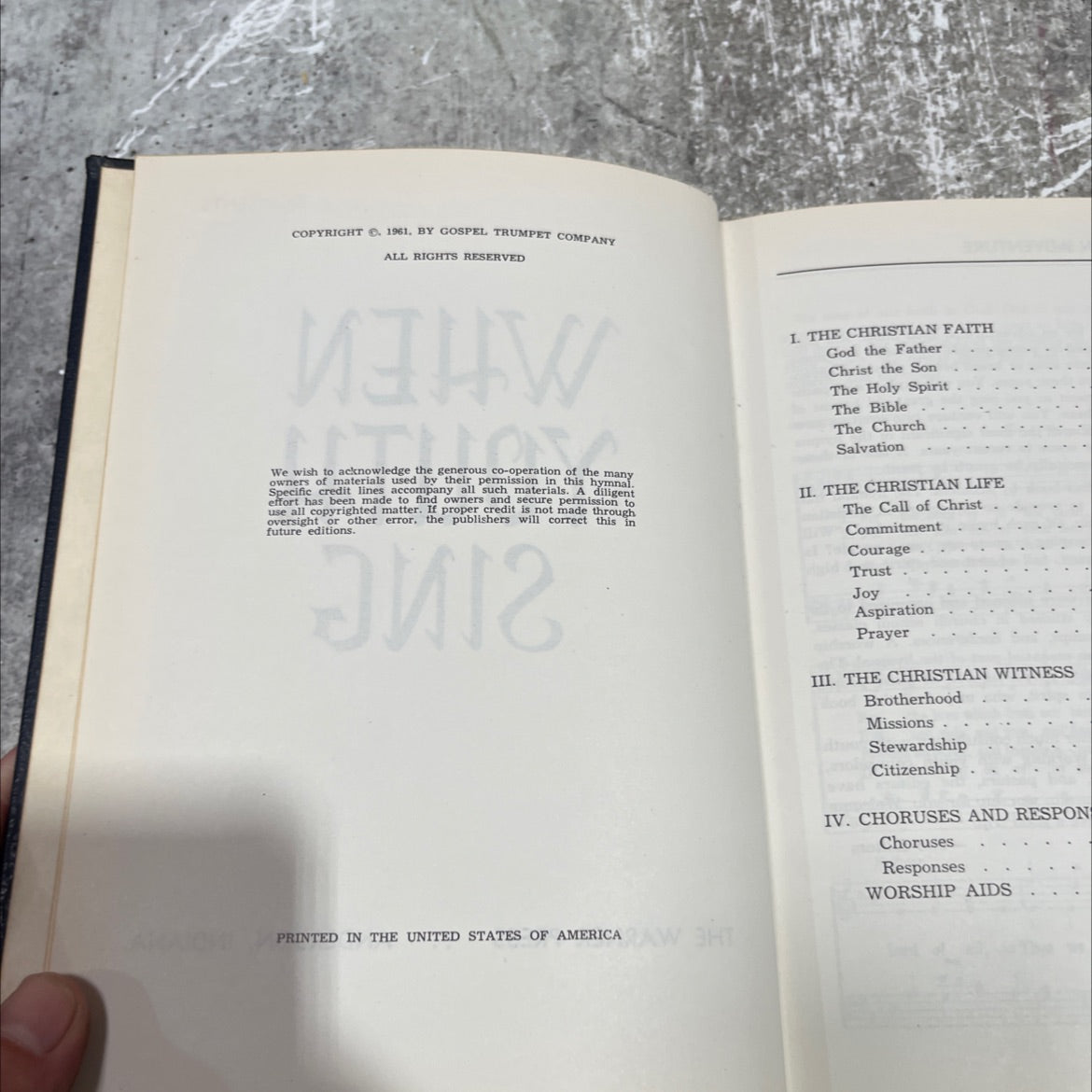when youth sing book, by unknown, 1961 Hardcover image 3