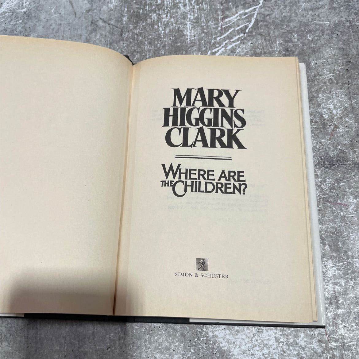where are the children? book, by mary higgins clark, 1975 Hardcover image 2