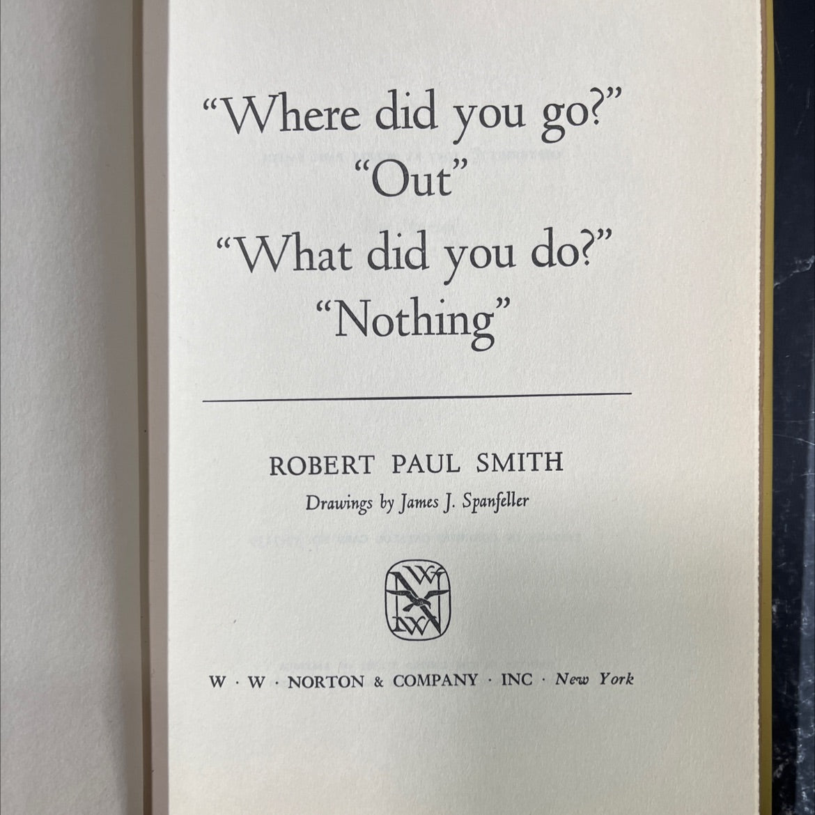 where did you go? book, by robert paul smith, 1957 Hardcover image 2