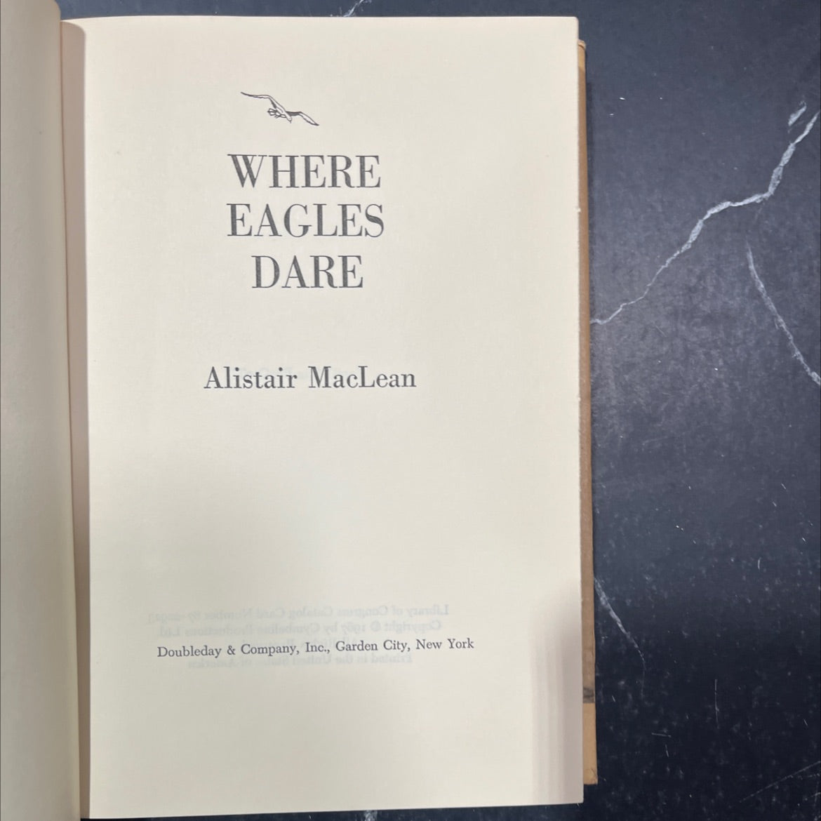 where eagles dare book, by alistair maclean, 1967 Hardcover image 2