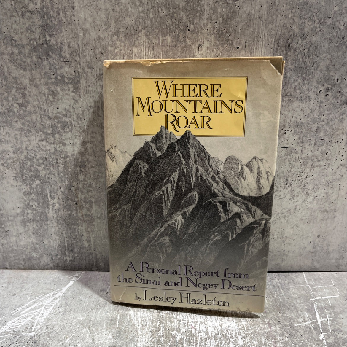 where mountains roar book, by Lesley Hazleton, 1980 Hardcover image 1