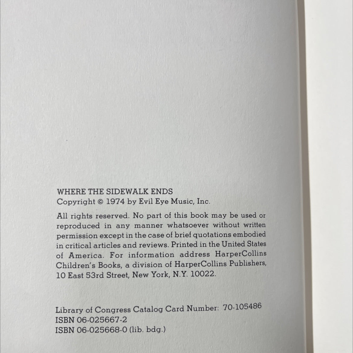 where the sidewalk ends book, by shel silverstein, 1974 Hardcover image 3