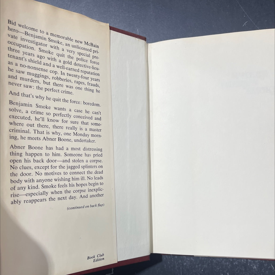 where there's smoke book, by Ed McBain, 1975 Hardcover image 4