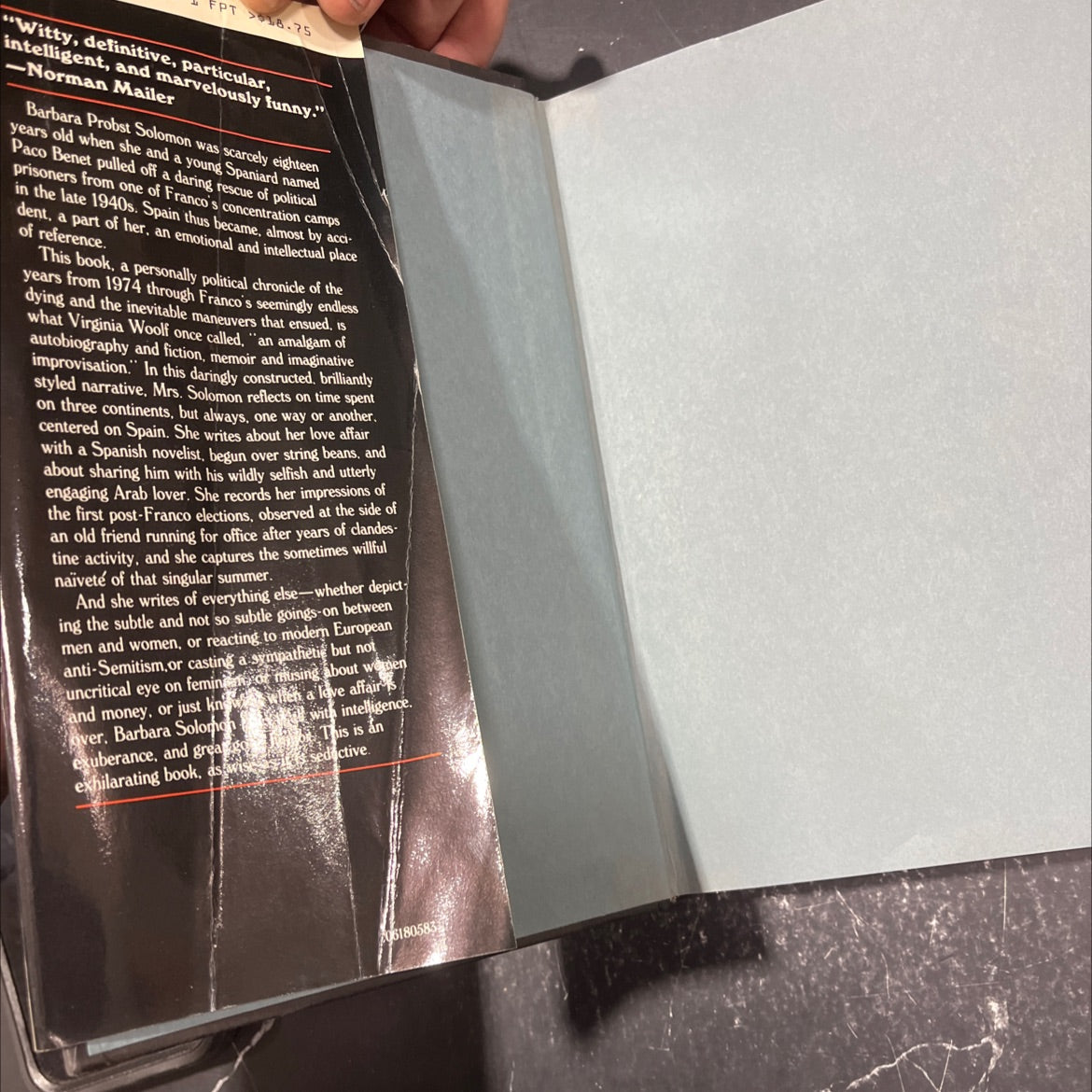 where we started book, by barbara probst solomon, 1983 Hardcover image 4