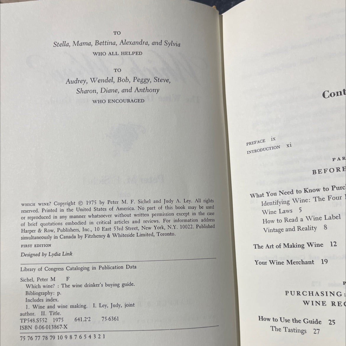 SIGNED which wine? the wine drinker's buying guide book, by Peter M. F. Sichel and Judy Ley, 1975 Hardcover, Vintage image 3