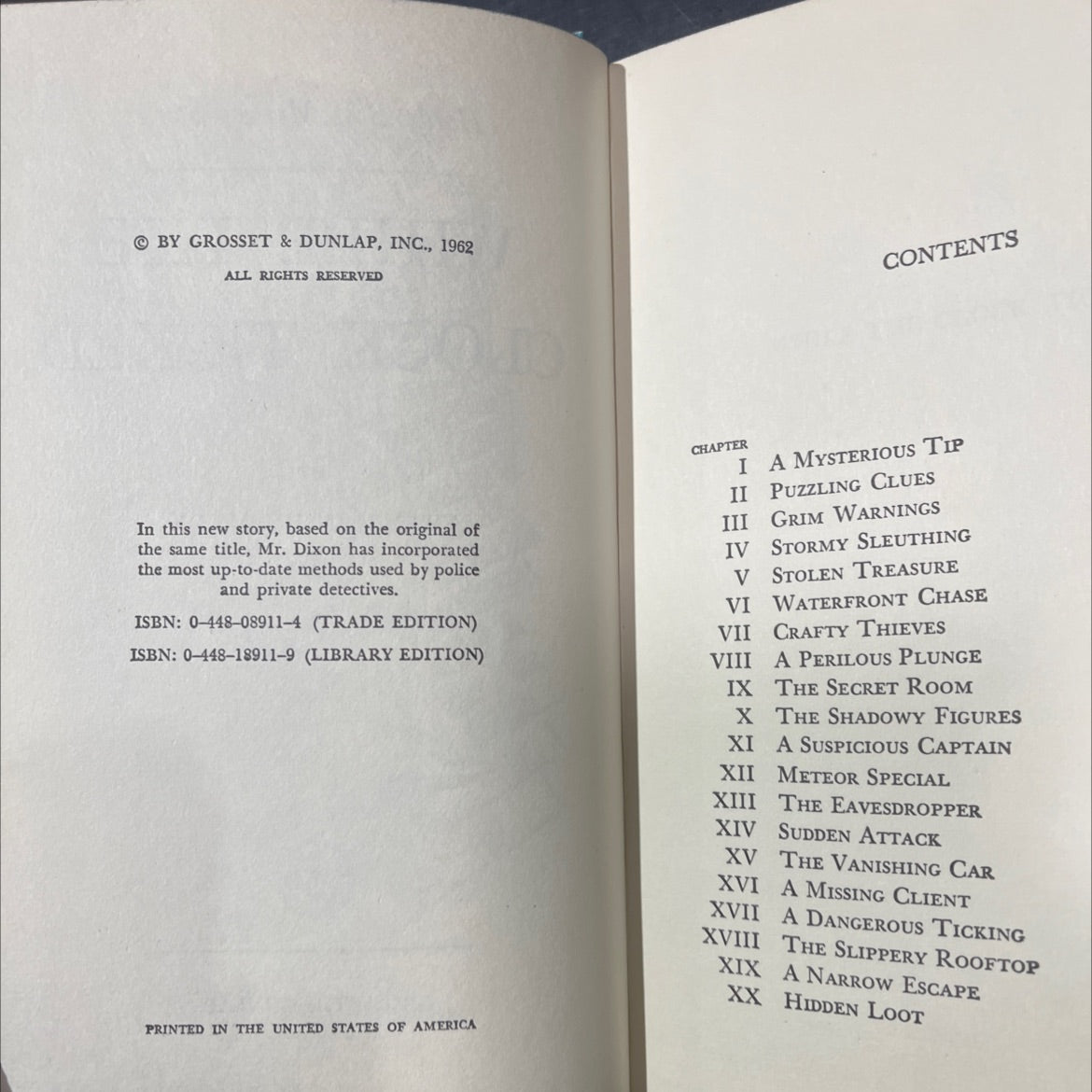 while the clock ticked book, by franklin w. dixon, 1962 Hardcover image 3