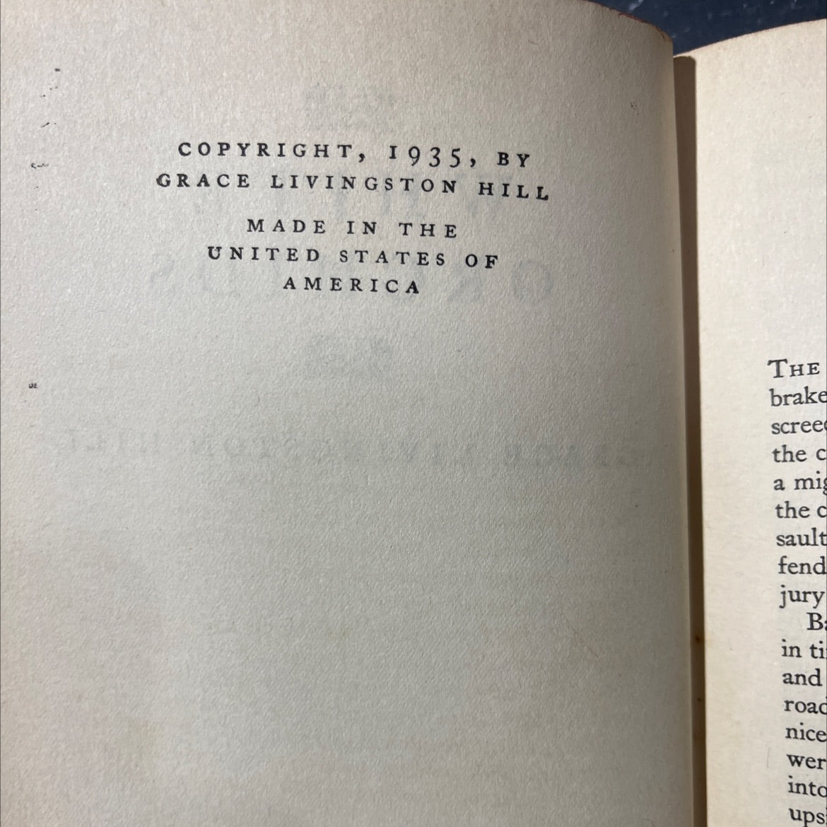 white orchids book, by grace livingston hill, 1935 Hardcover image 3