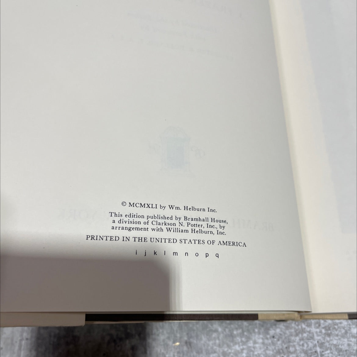 white pillars book, by j. frazer smith, 1941 Hardcover image 3