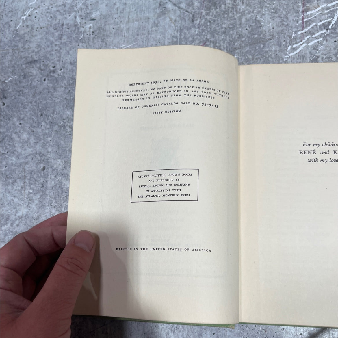 whiteoak brothers jalna book, by mazo de la roche, 1953 Hardcover image 3