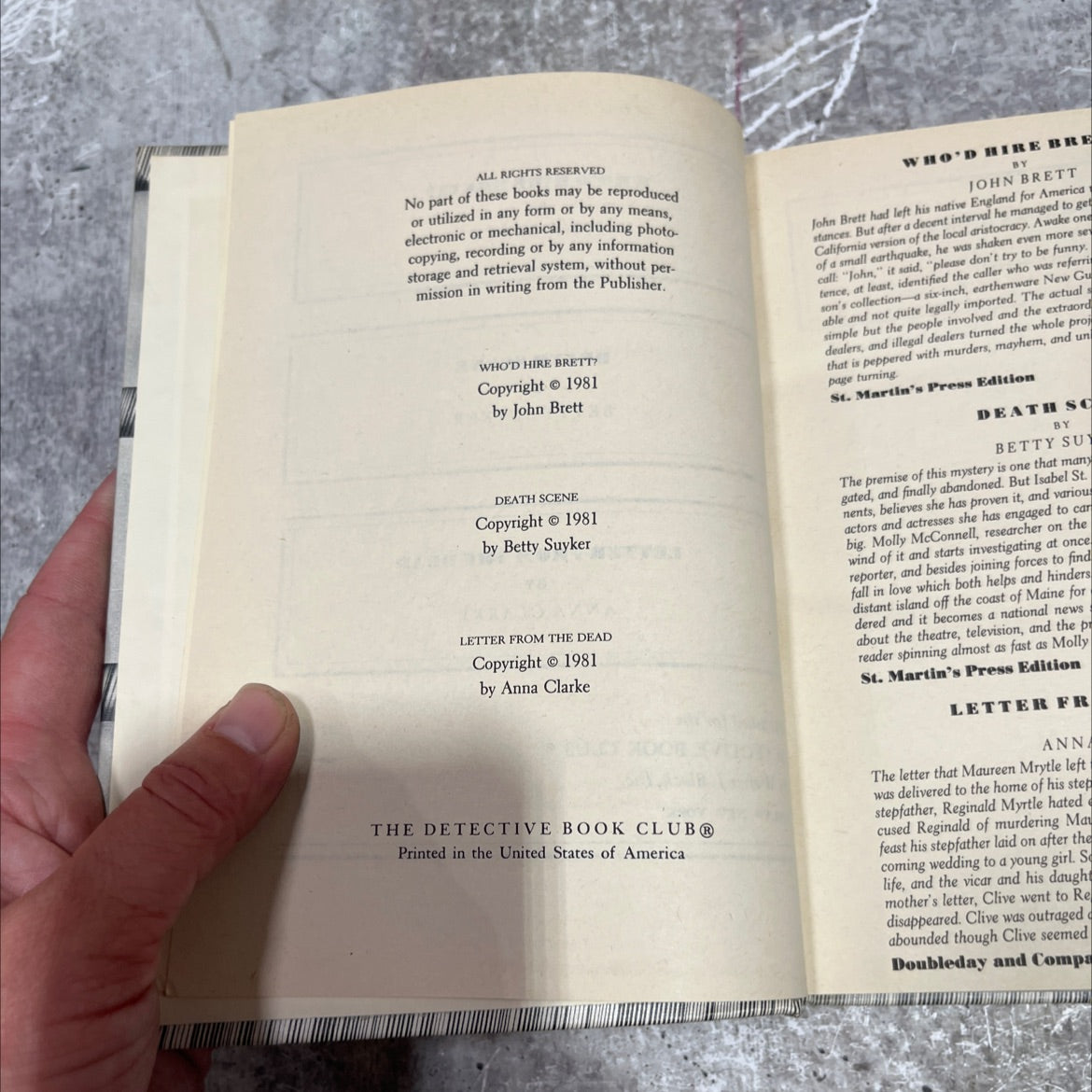 who'd hire brett? book, by john brett, 1981 Hardcover image 3