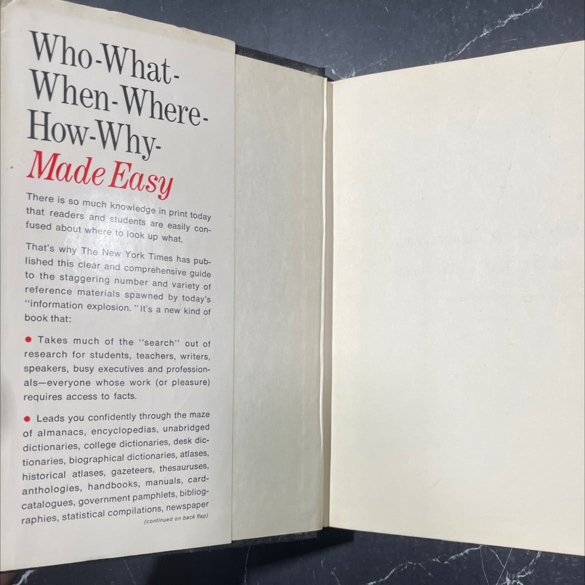 who-what-when-where-how-why made easy a guide to the practical use of reference books book, by Mona McCormick, 1971 image 4