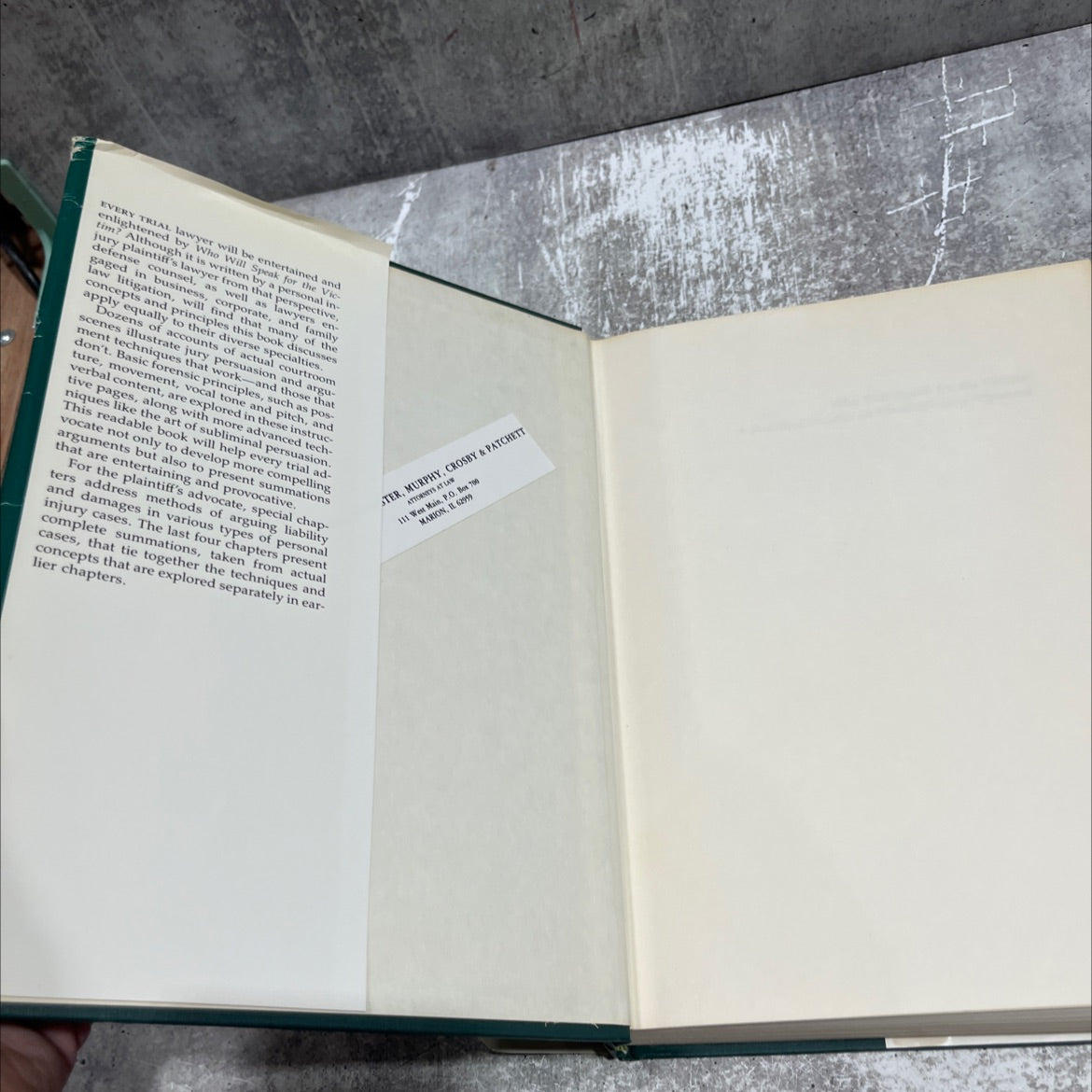 who will speak for the victim? a practical treatise on plaintiff's jury argument book, by jim m. perdue, 1989 Hardcover image 4
