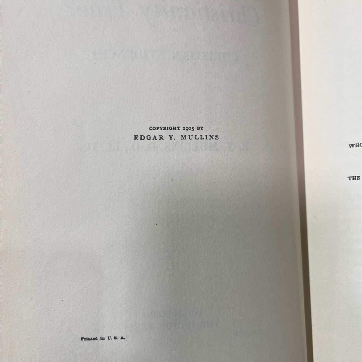 why is christianity true? christian evidences book, by e. y. mullins, d. d., ll. d., 1905 Hardcover image 3