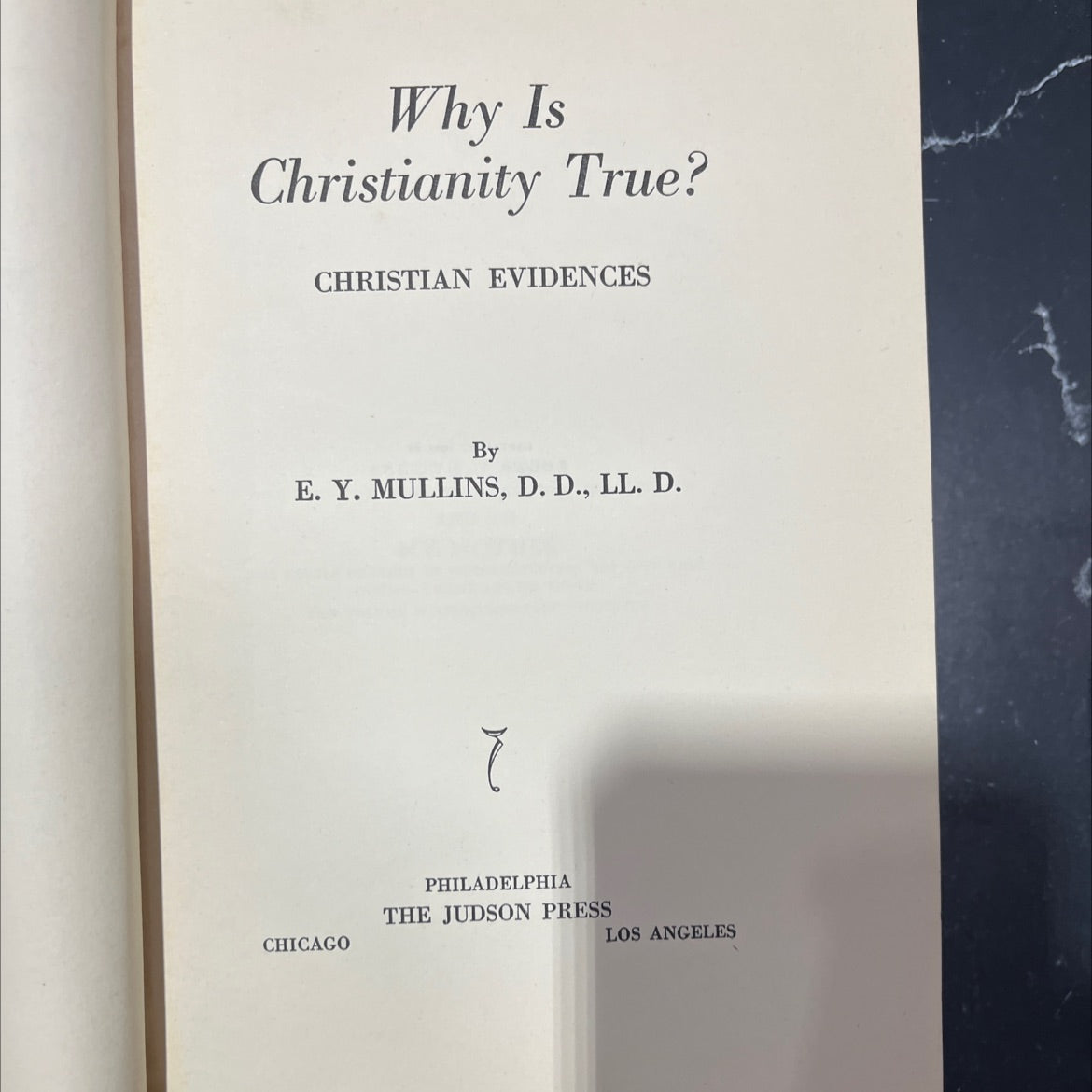 why is christianity true? christian evidences book, by e. y. mullins, 1905 Hardcover image 2