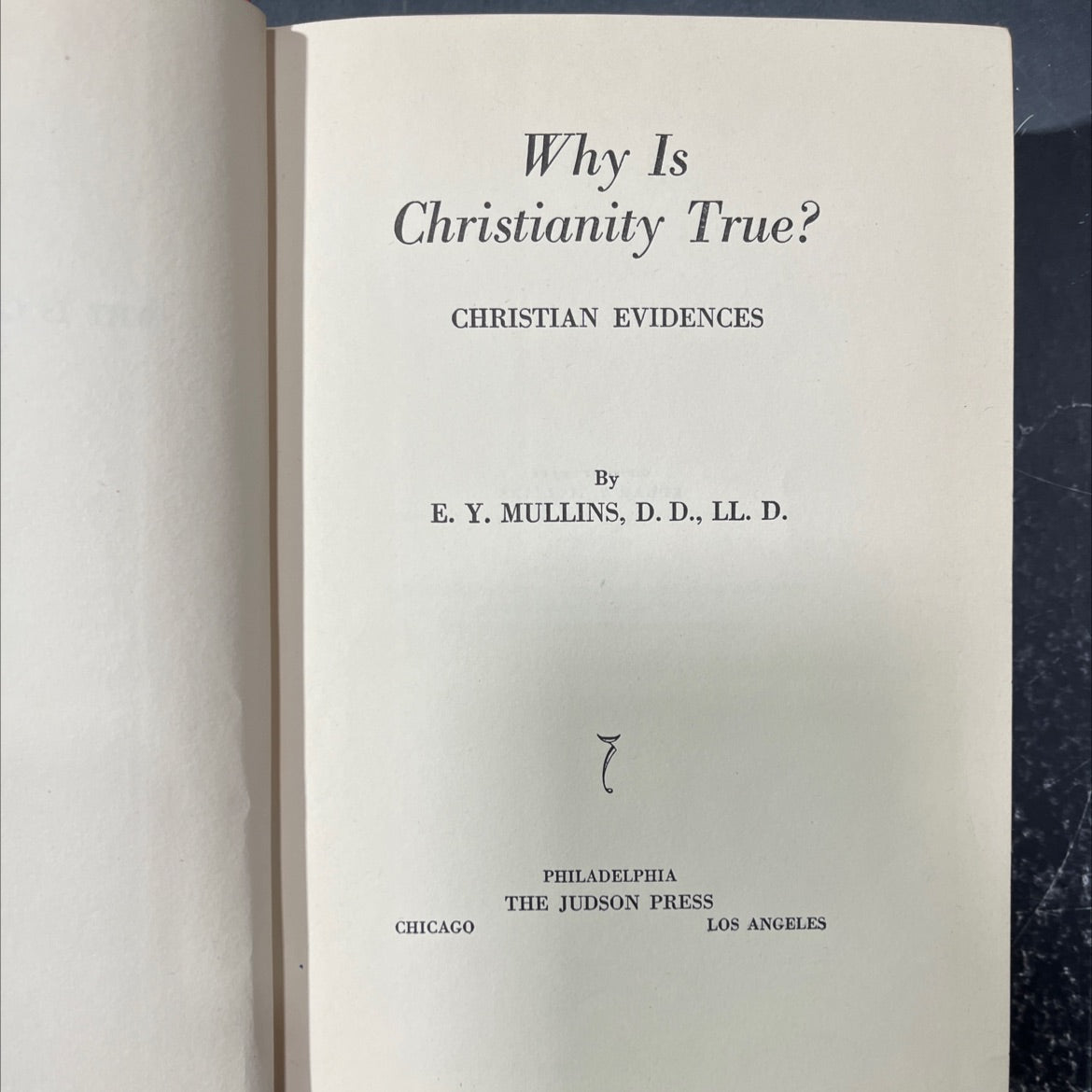 why is christianity true? christian evidences book, by e. y. mullins, d. d., ll. d., 1905 Hardcover image 2