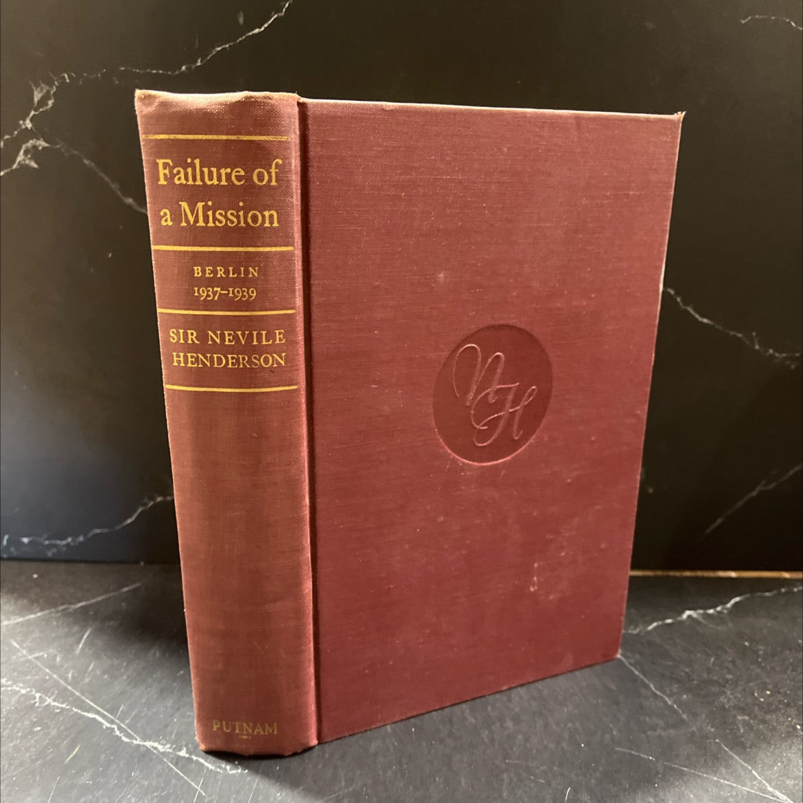 wide w failure of a mission berlin 1937-1939 book, by Sir Nevile Henderson, 1940 Hardcover image 1