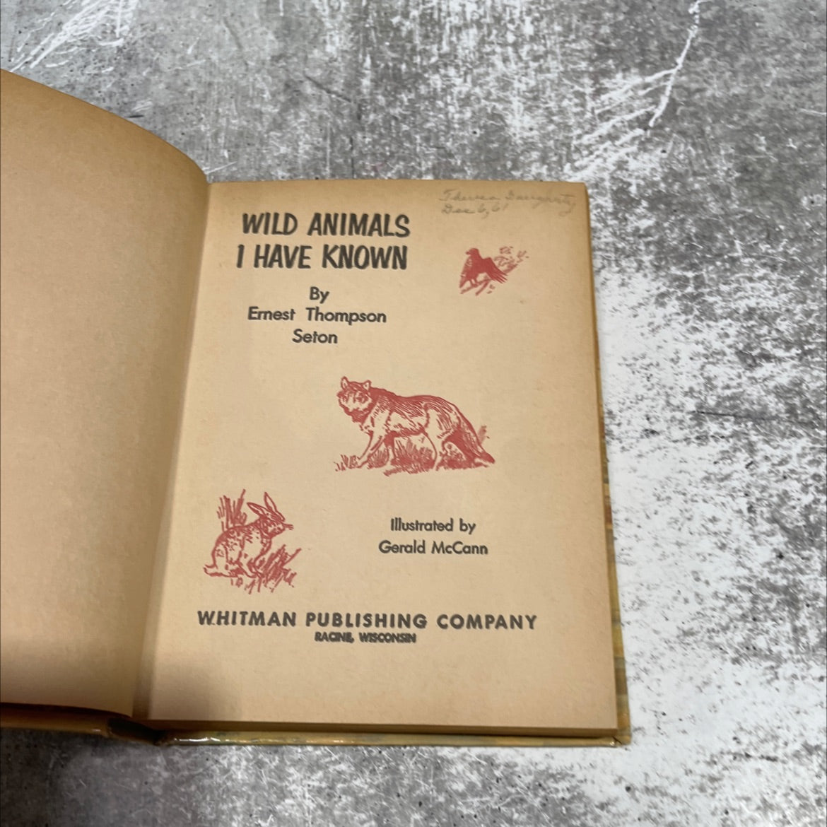 wild animals i have known book, by ernest thompson seton, 1961 Hardcover image 2