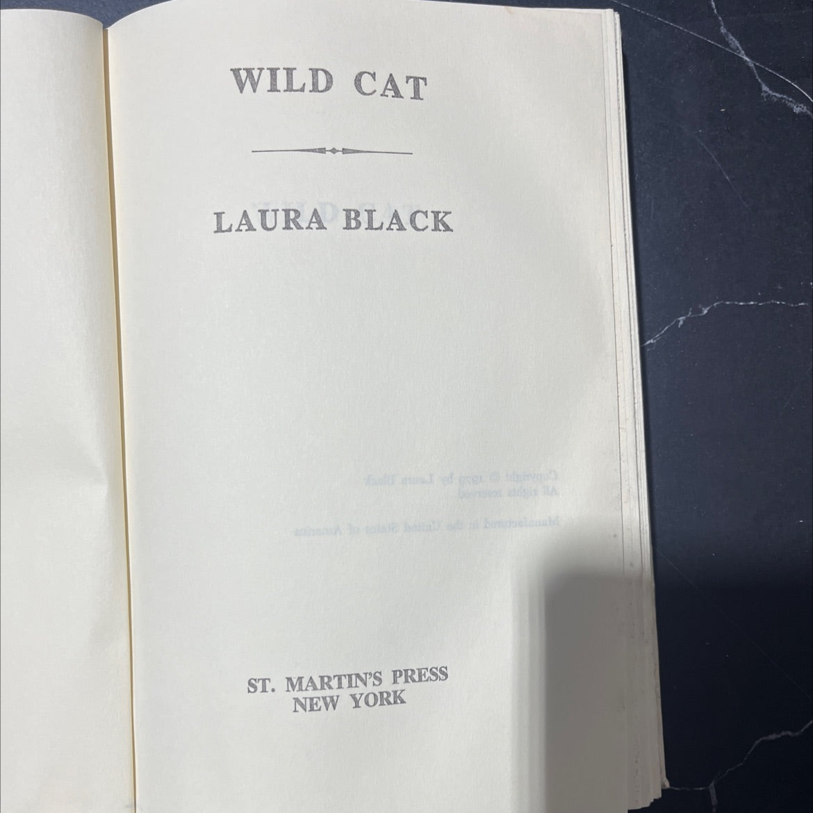 wild cat book, by laura black, 1970 Hardcover image 3