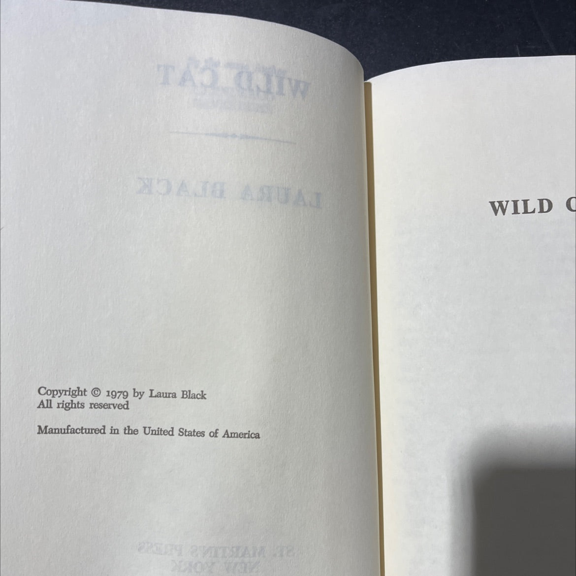 wild cat book, by Laura Black, 1979 Hardcover image 3