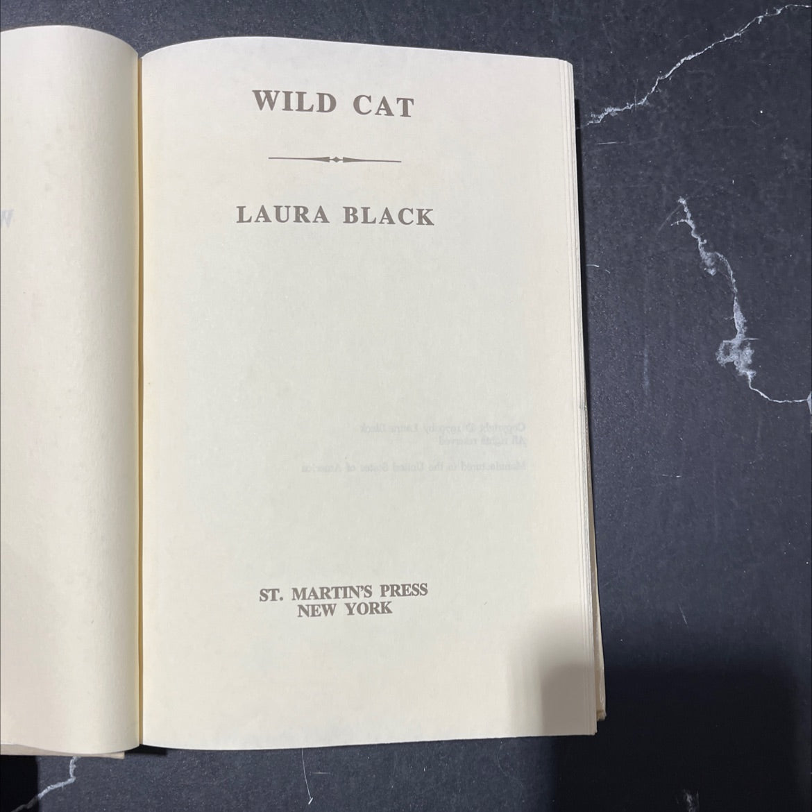 wild cat book, by Laura Black, 1979 Hardcover image 2