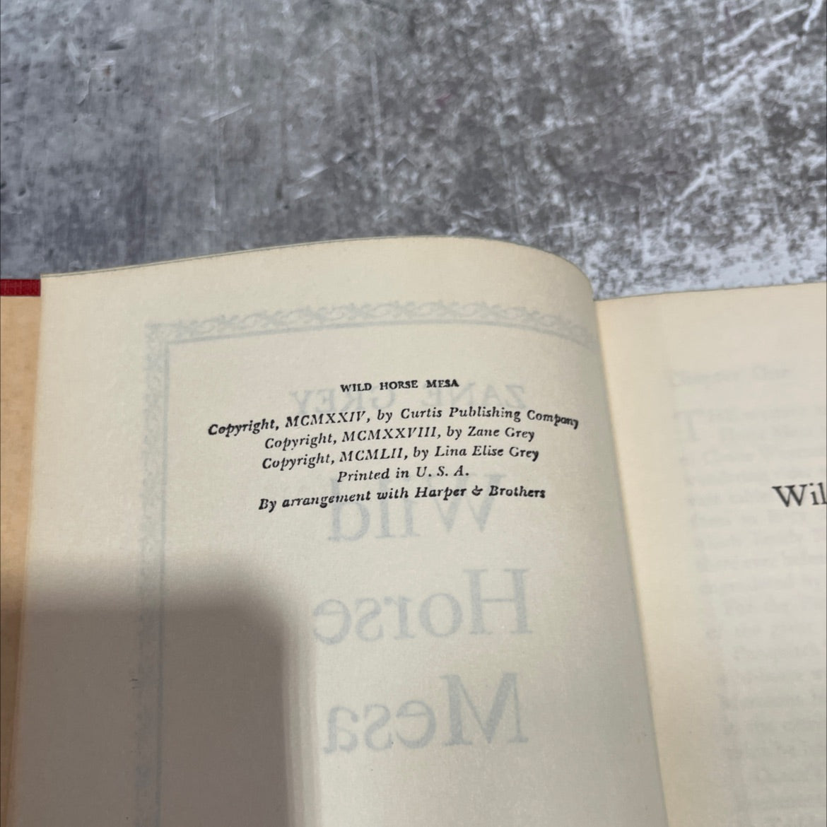 wild horse mesa book, by zane grey, 1952 Hardcover image 3
