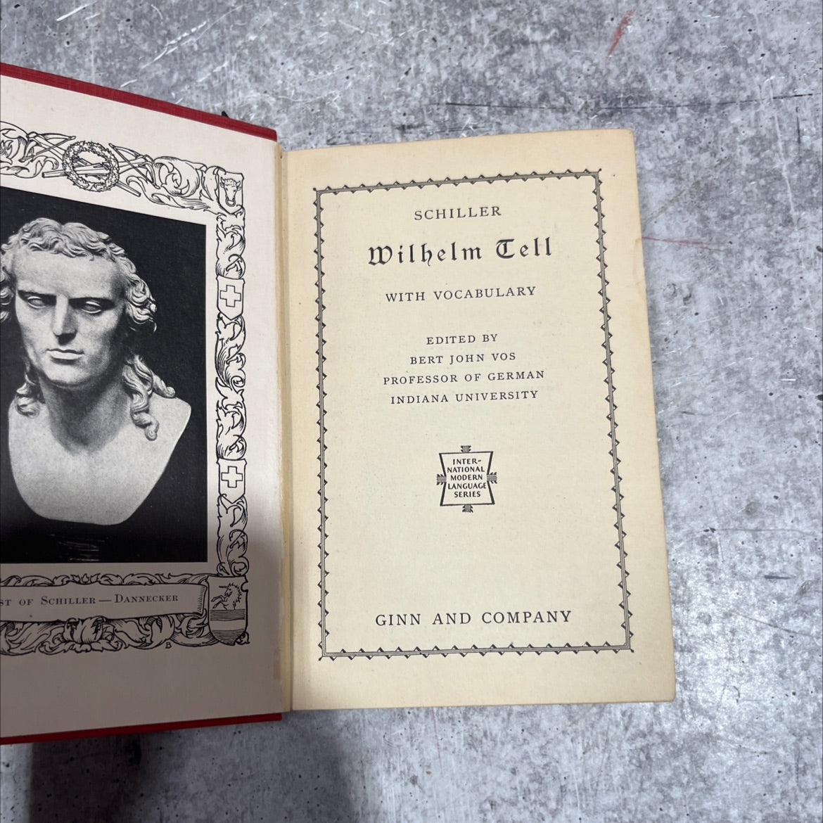 wilhelm tell book, by friedrich schiller, 1939 Hardcover image 2