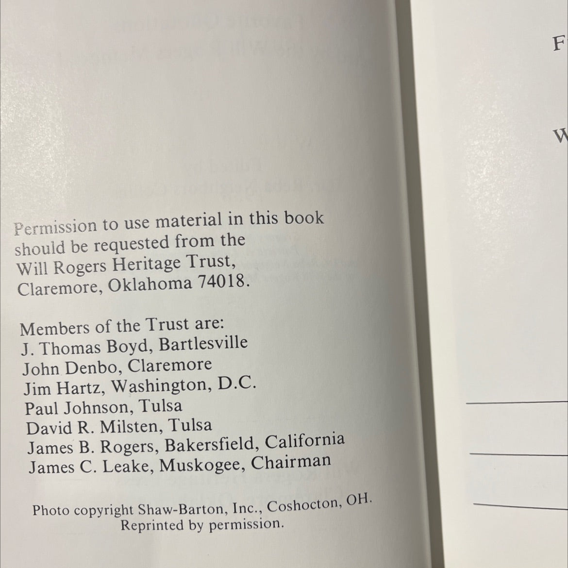 will rogers says... favorite quotations book, by will rogers, 1988 Hardcover image 3