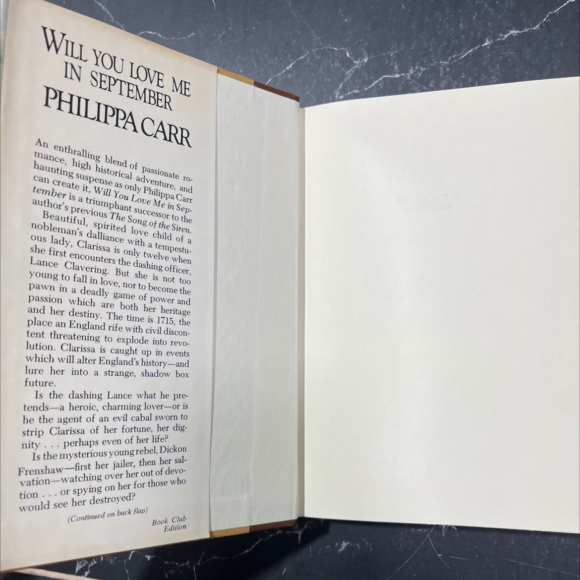 will you love me in september book, by philippa carr, 1981 Hardcover image 4