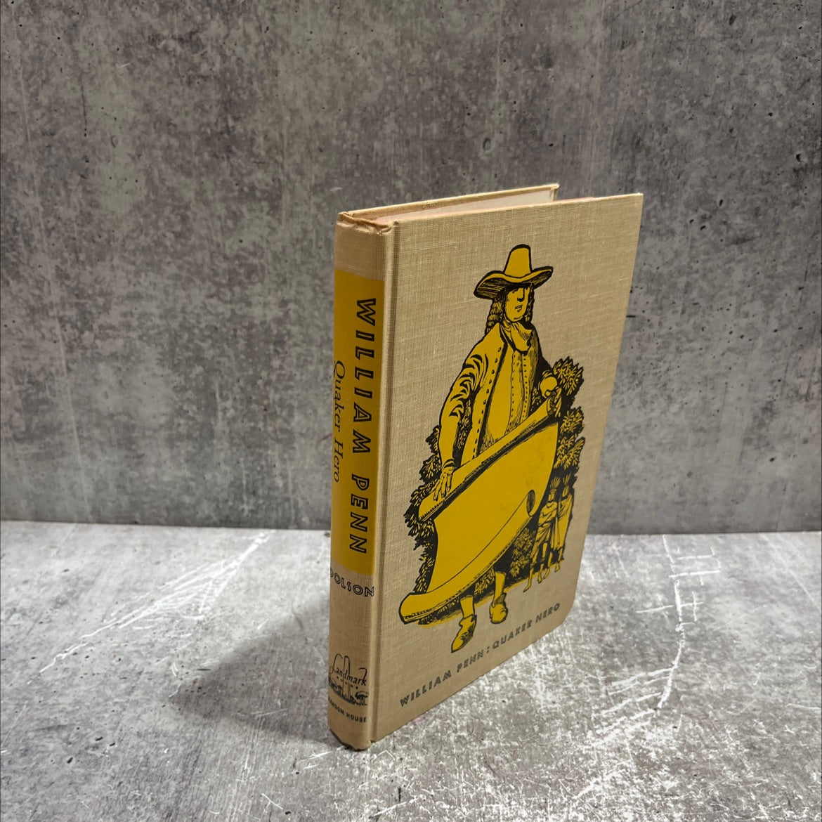 william penn quaker hero book, by hildegarde dolson, 1961 Hardcover image 1