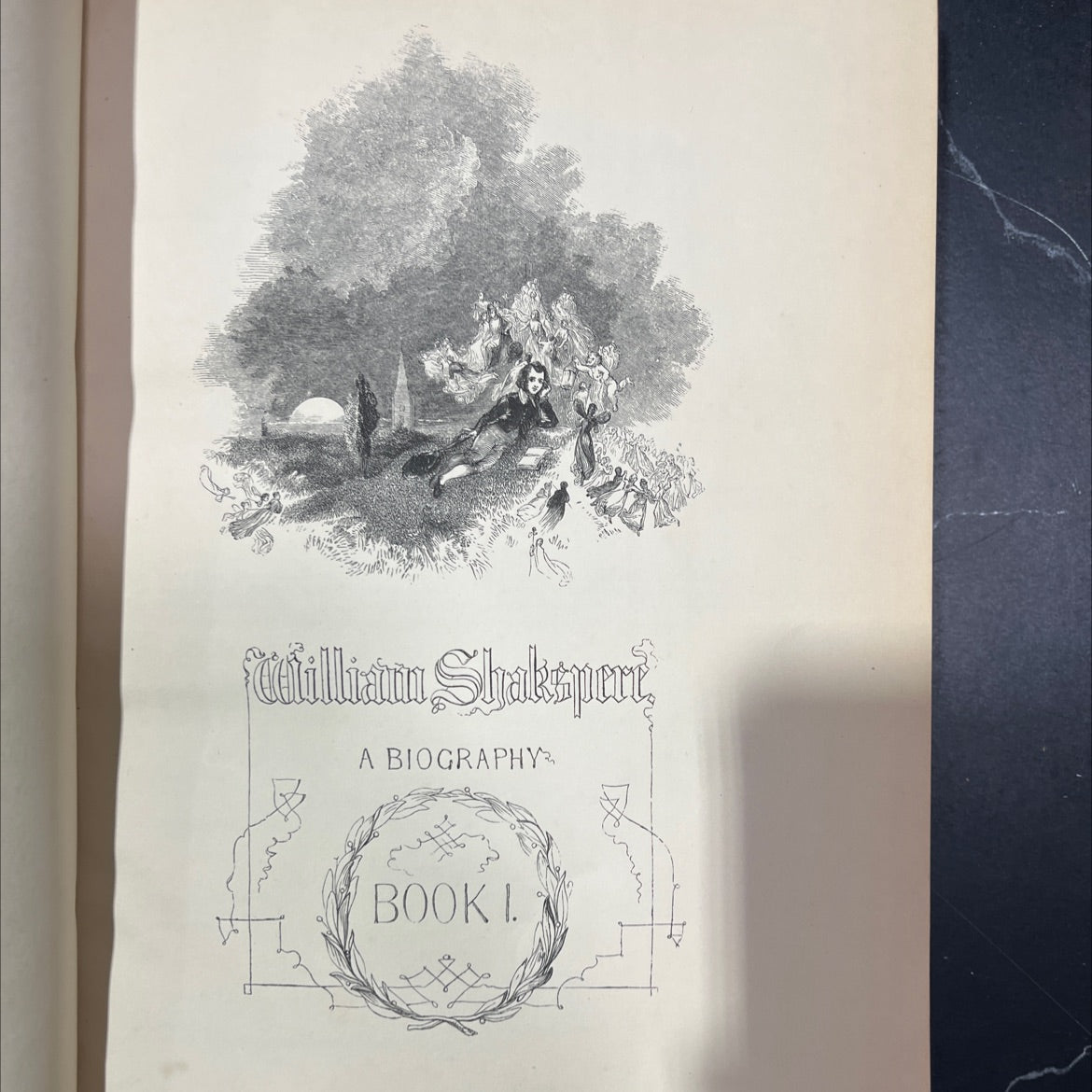 william shakspeare: a biography book, by charles knicht, 1843 Leather image 3