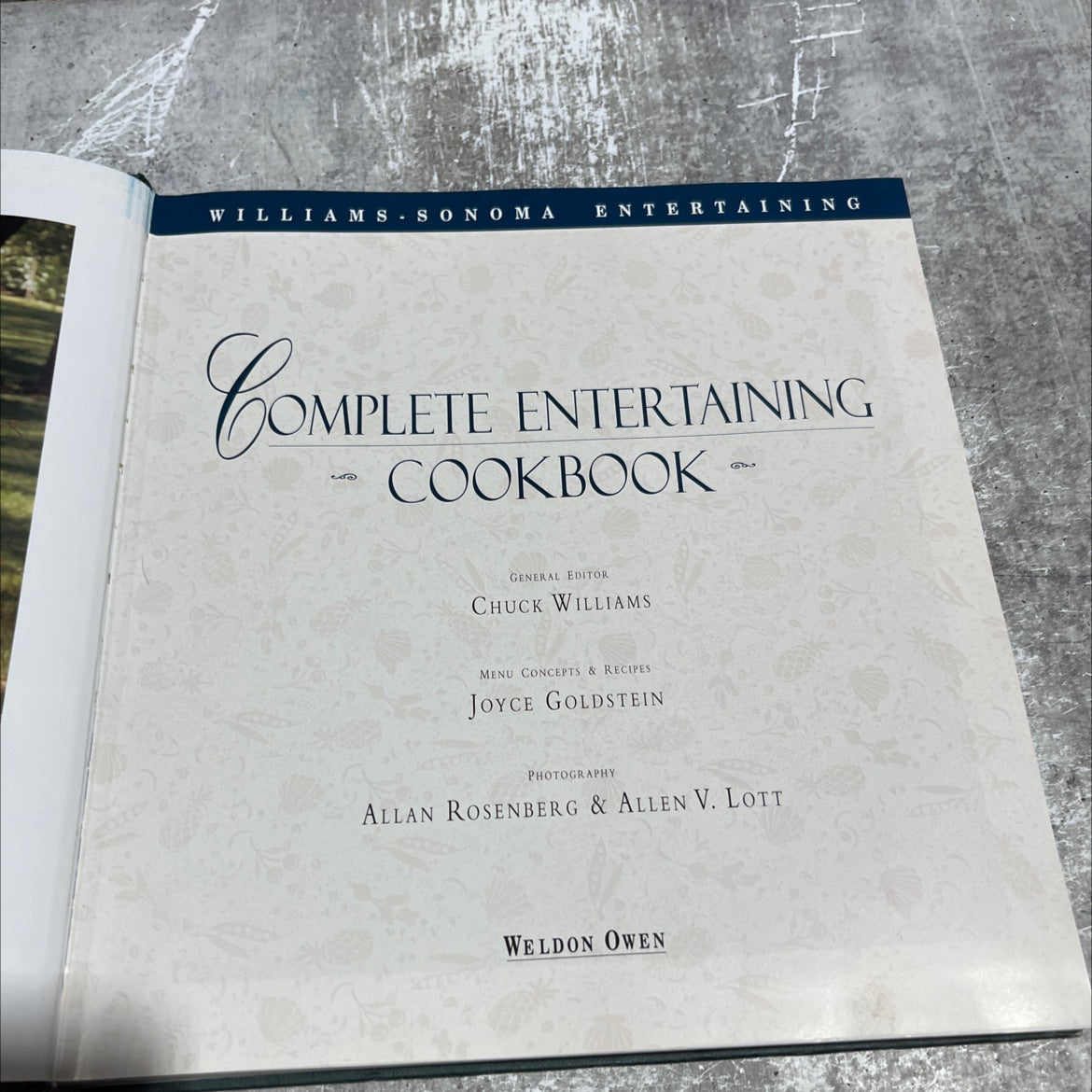 williams sonoma entertaining complete entertaining cookbook book, by chuck williams, joyce goldstein, 1998 Hardcover image 2
