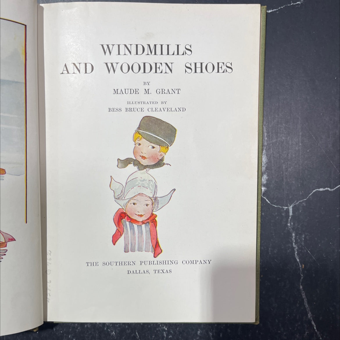 windmills and wooden shoes book, by maude m. grant, 1920 Hardcover image 2