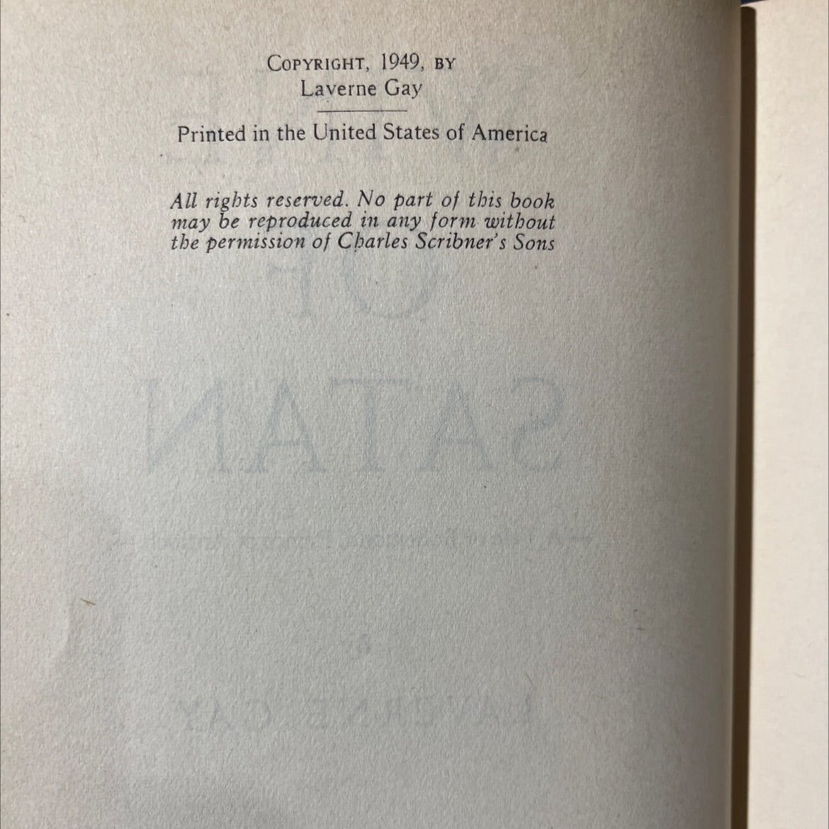 wine of satan - a tale of bohemond, prince of antioch book, by laverne gay, 1949 Hardcover image 3