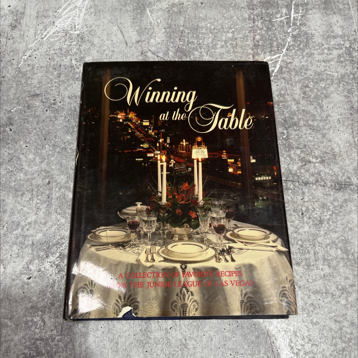 winning at the table book, by junior league of las vegas, 1987 Hardcover image 1