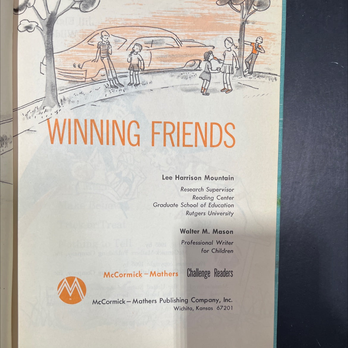 winning friends book, by lee harrison, walter m. mason, 1965 Hardcover image 2